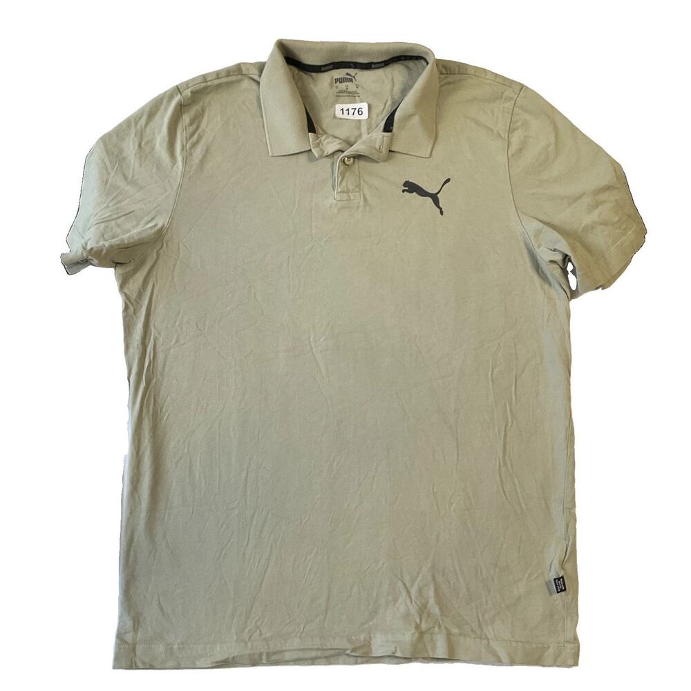 Puma Men Polo M Green Short Sleeve